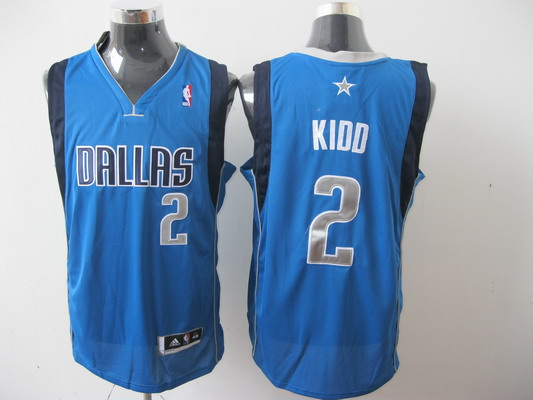 NBA Dallas Mavericks 2 Jason KIDD Authentic Light Blue Jersey